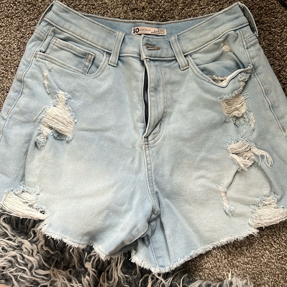 So good for life super high rise 90s boyfriend shorts